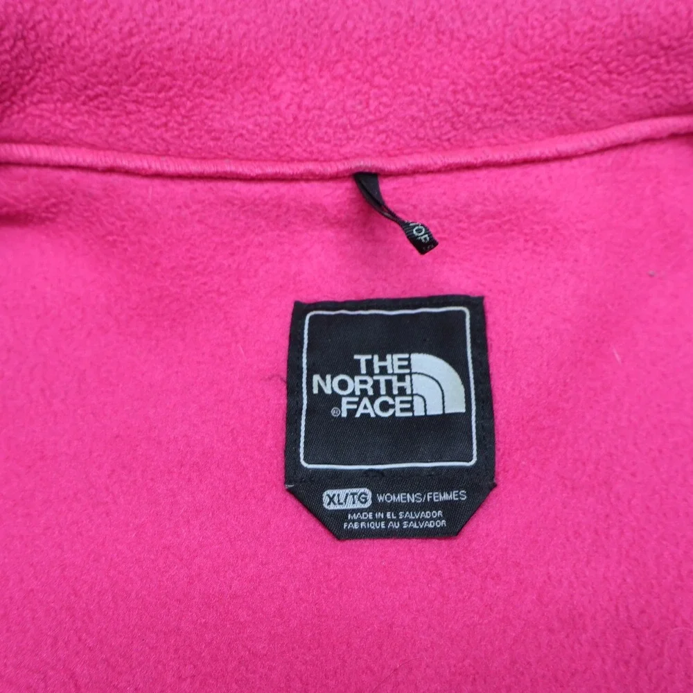 North Face Jacket Womens XL Pink Denali Fleece Polartec Full Zip Outdoor Hking